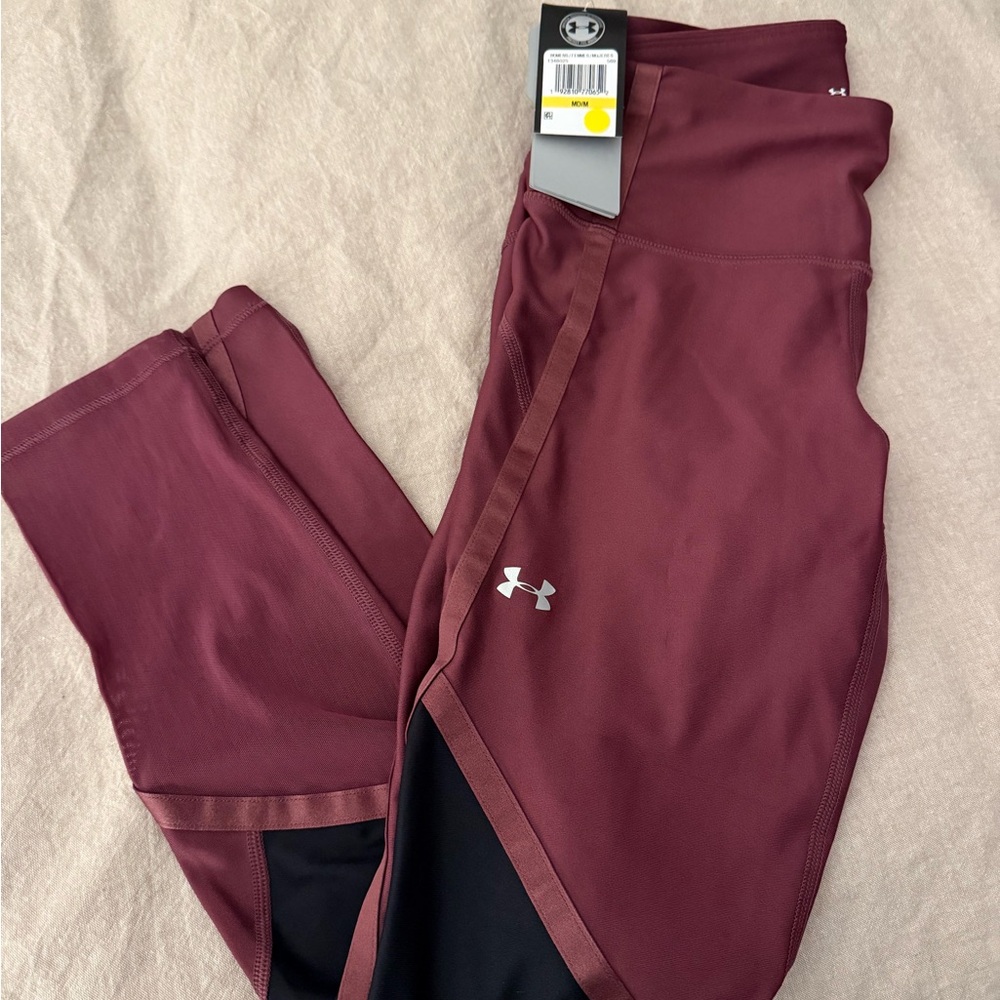 Under Armour Burgundy Leggings